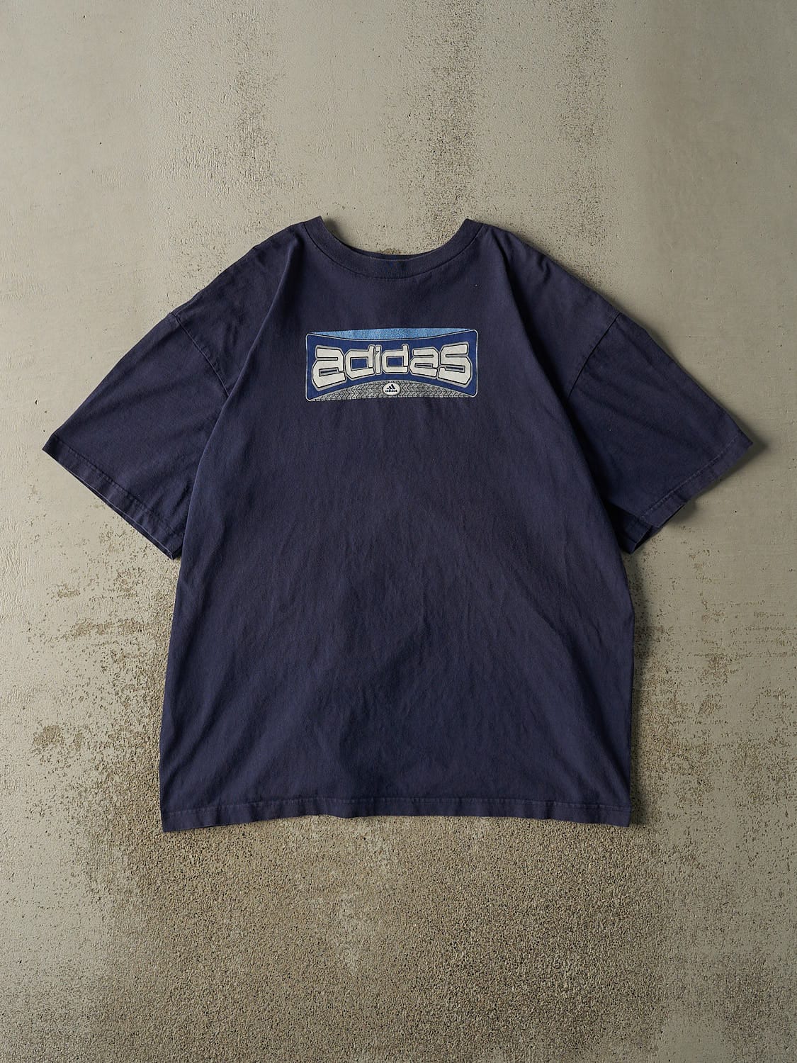 Vintage 90s Navy Blue Adidas Tee (XL)