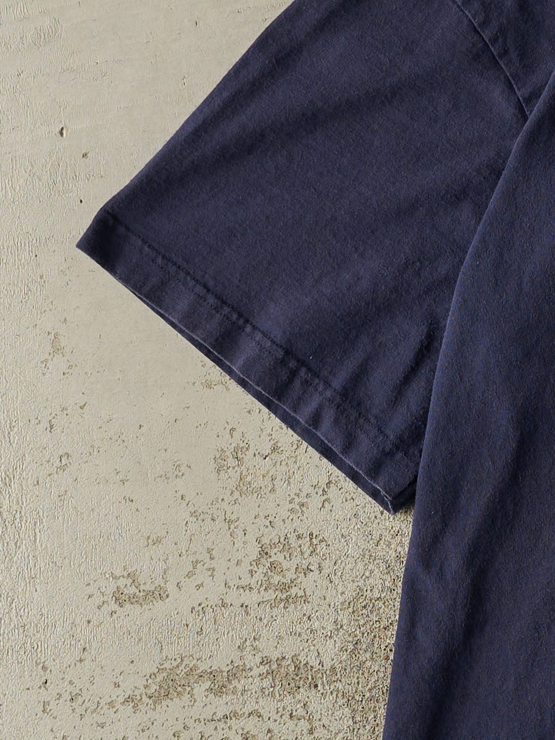 Vintage 90s Navy Blue Adidas Tee (XL)