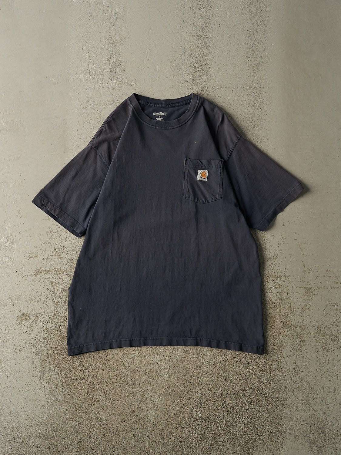 Vintage Y2K Navy Blue Carhartt Pocket Tee (L/XL)