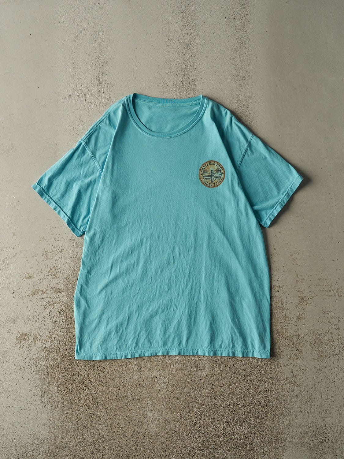 Vintage Y2K Blue Pensacola Beach FL Tee (XL/XXL)