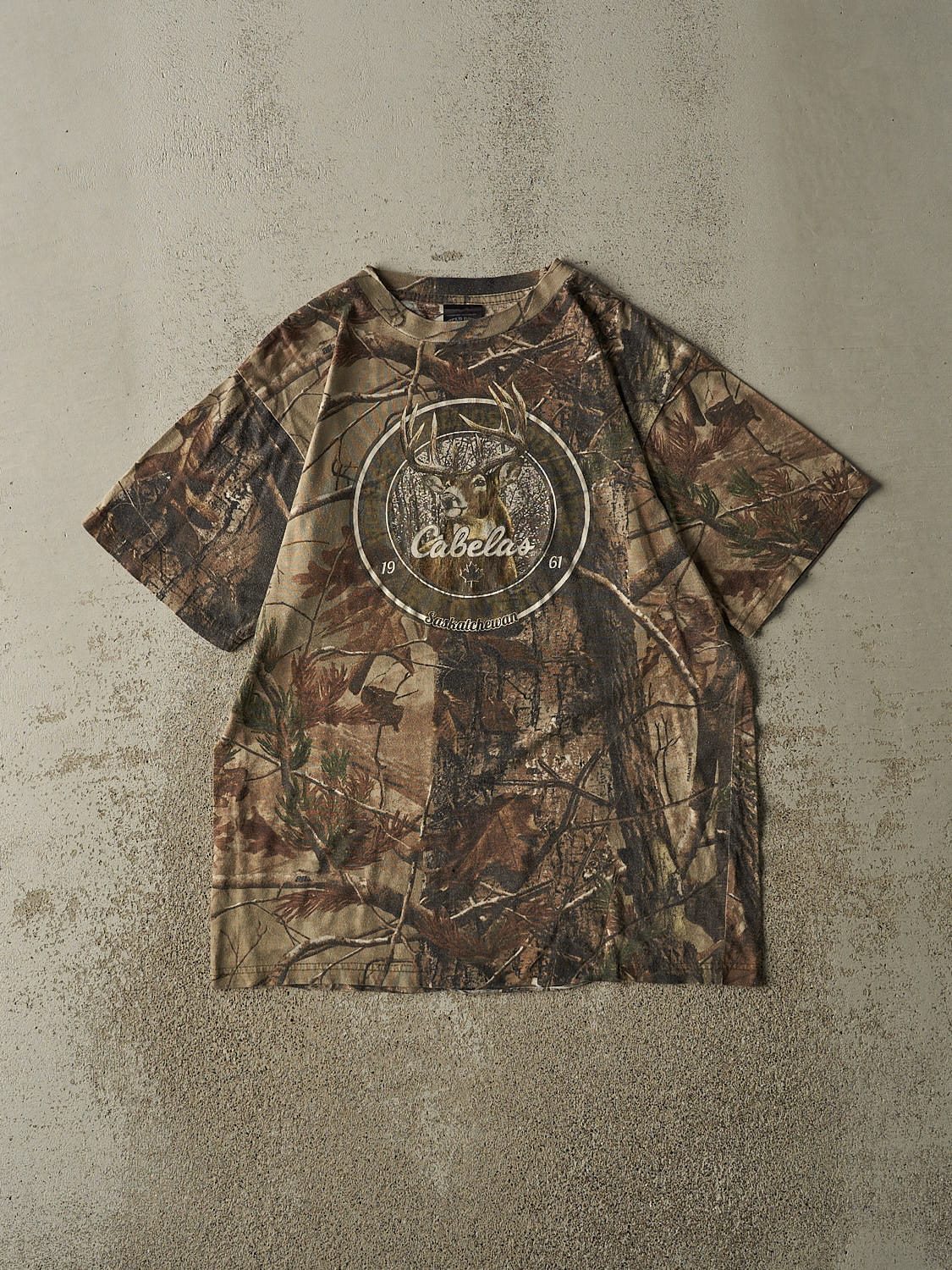 Vintage Y2K Camo Realtree x Cabelas Tee (L)