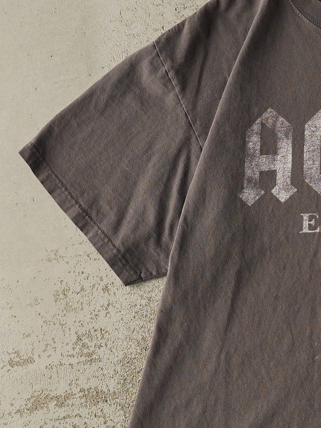 Vintage Y2K Charcoal Grey AC/DC Band Tee (L/XL)