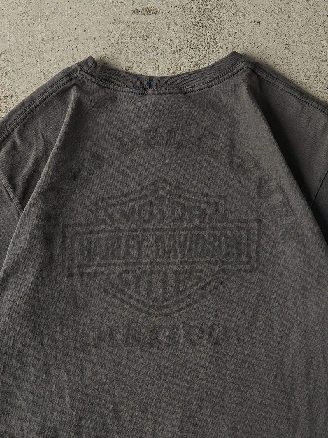 Vintage Y2K Charcoal Grey Harley Davidson Mexico Tee (M/L)