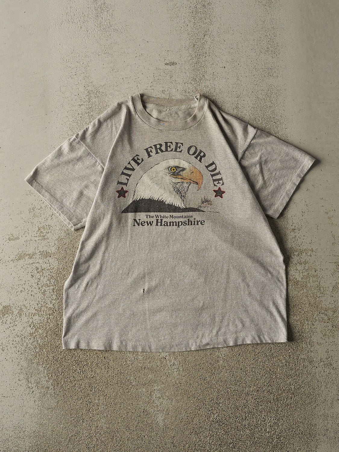 Vintage 90s Grey New Hampshire Tee (M)
