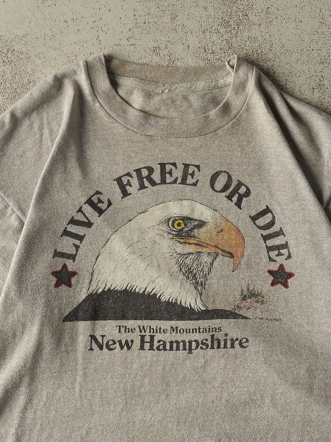 Vintage 90s Grey New Hampshire Tee (M)