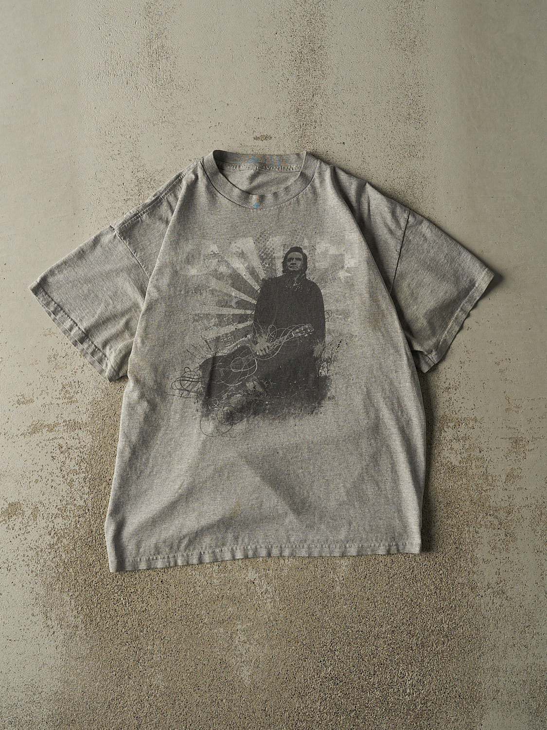 Vintage Y2K Grey Johnny Cash Tee (M/L)