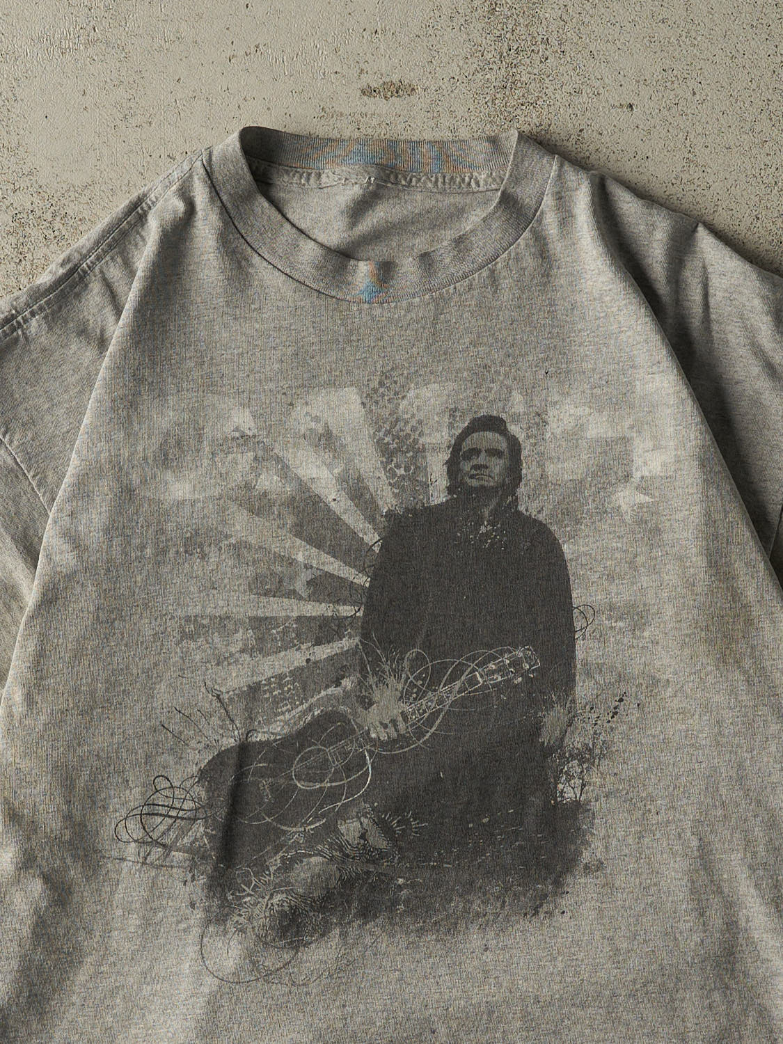 Vintage Y2K Grey Johnny Cash Tee (M/L)