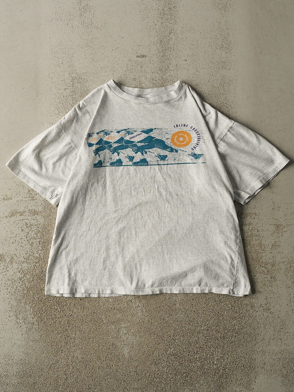Vintage 90s Heather Grey Brooks Inline Cross Training Tee (M/L)