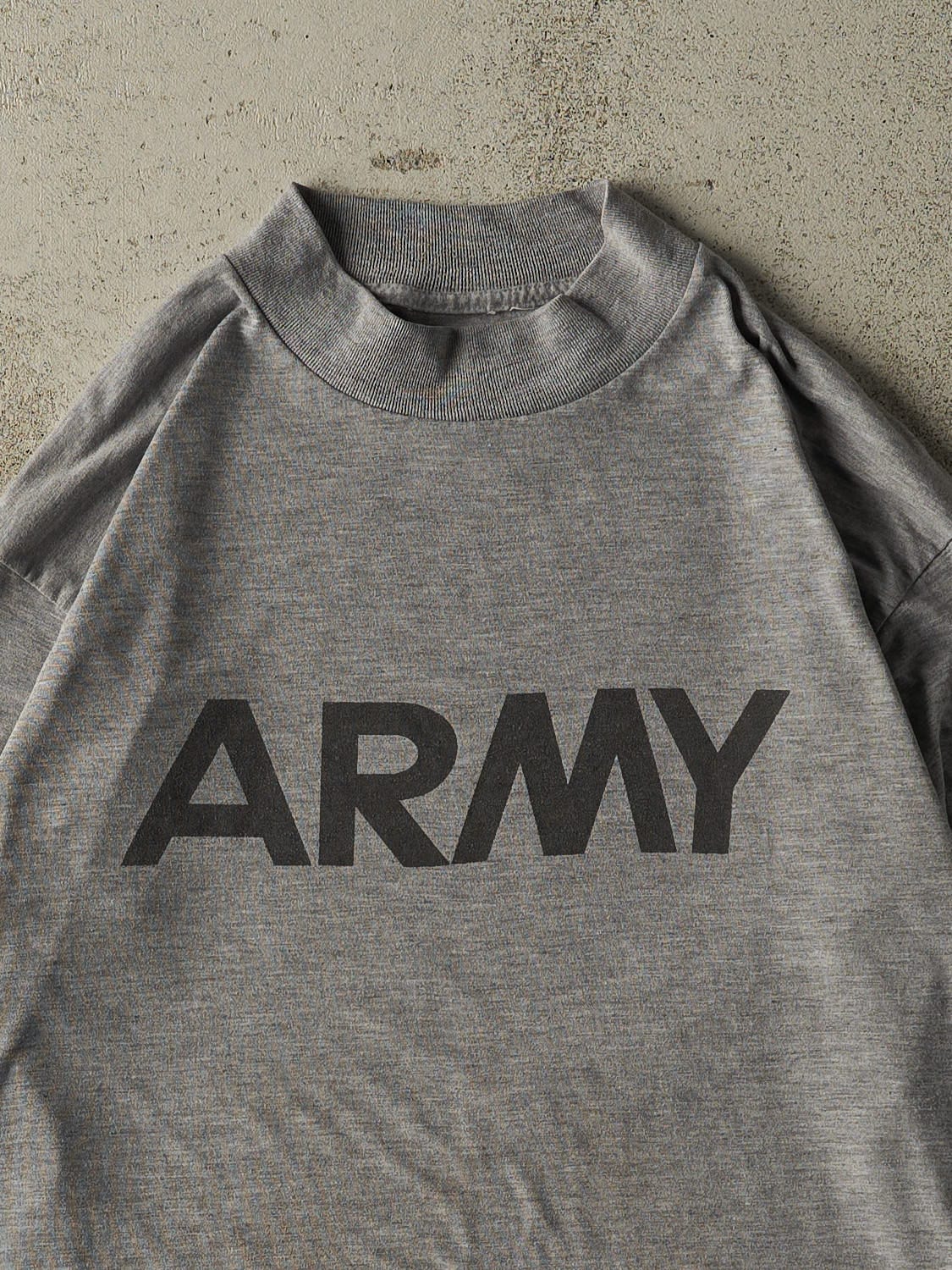 Vintage 90s Grey US Army Long Sleeve (L/XL)