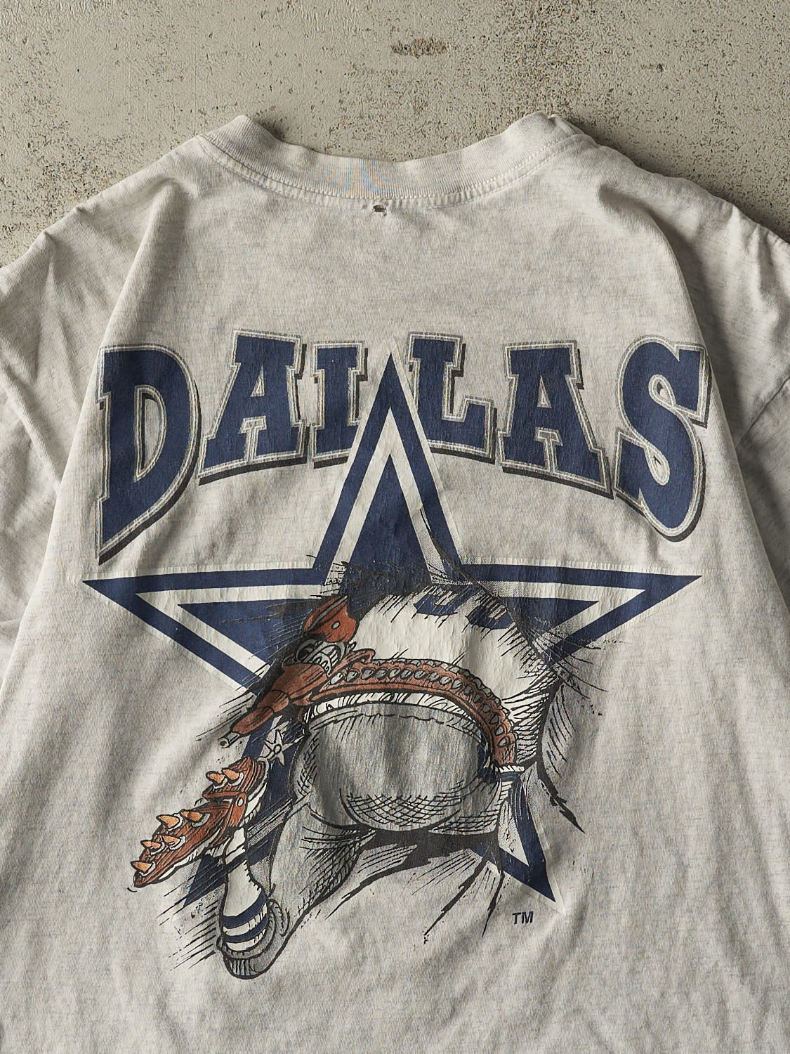 Vintage 90s Heather Grey Dallas Cowboys Tee (L/XL)