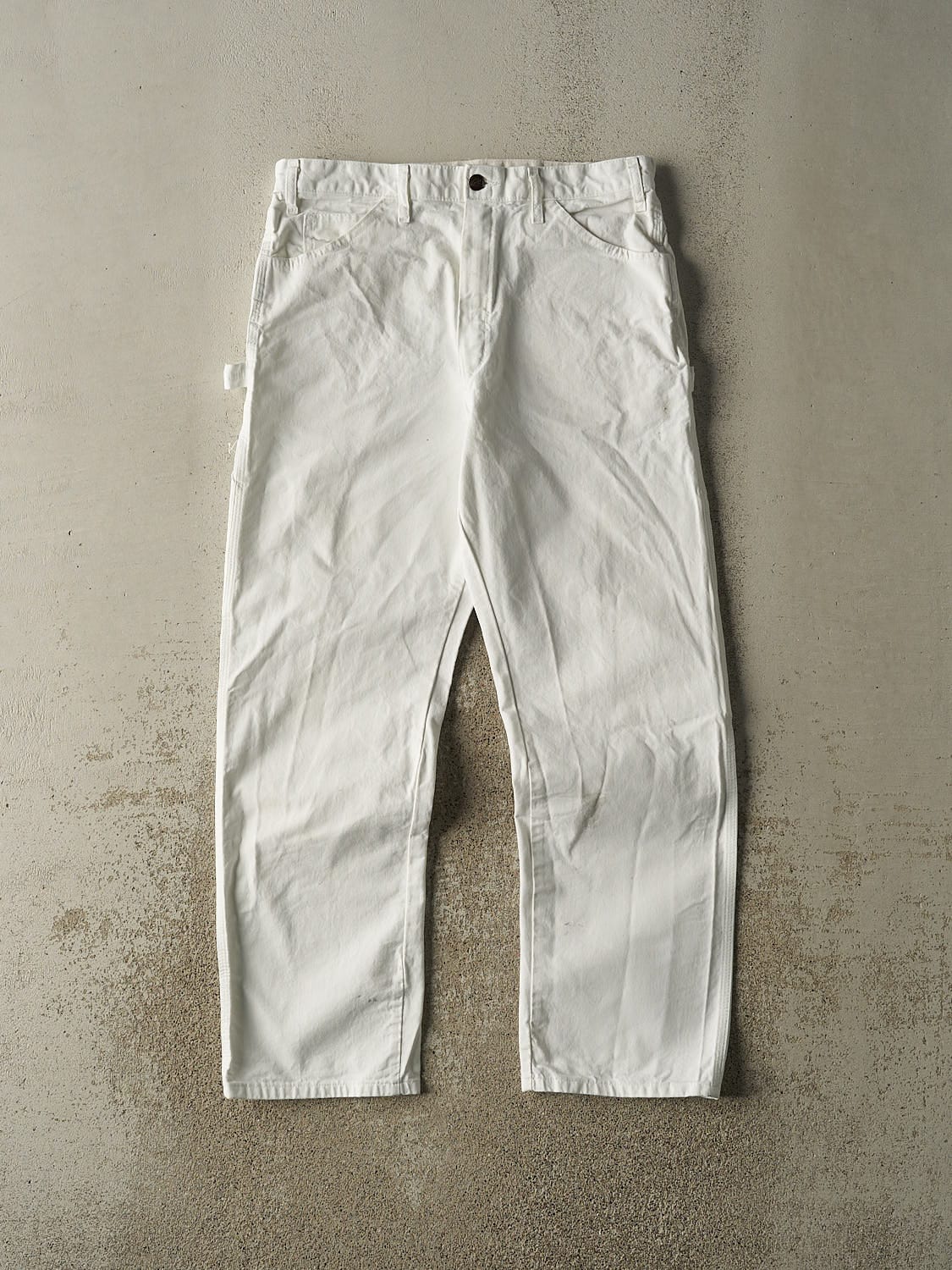 Vintage 90s White Dickies Carpenter Pants (32x29.5)