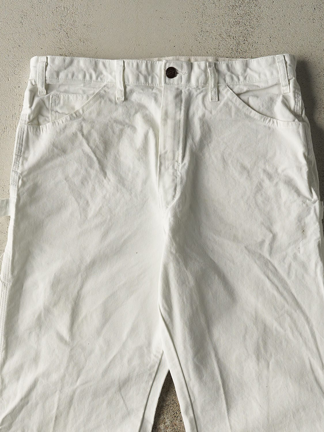 Vintage 90s White Dickies Carpenter Pants (32x29.5)