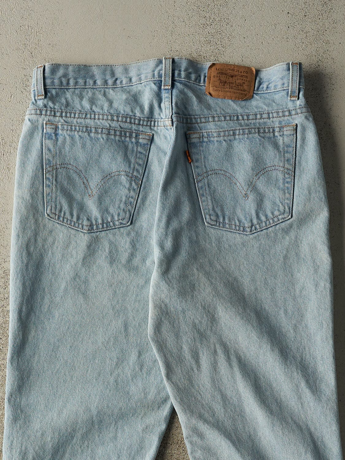 Vintage 80s Light Wash Levi's Orange Tab Jeans (33x30)