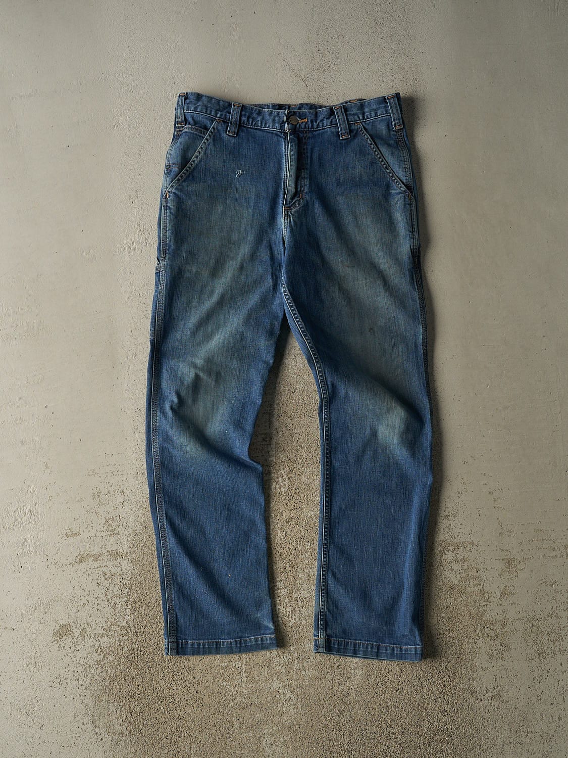 Vintage Y2K Dark Wash Carhartt Work Jeans (34x32)