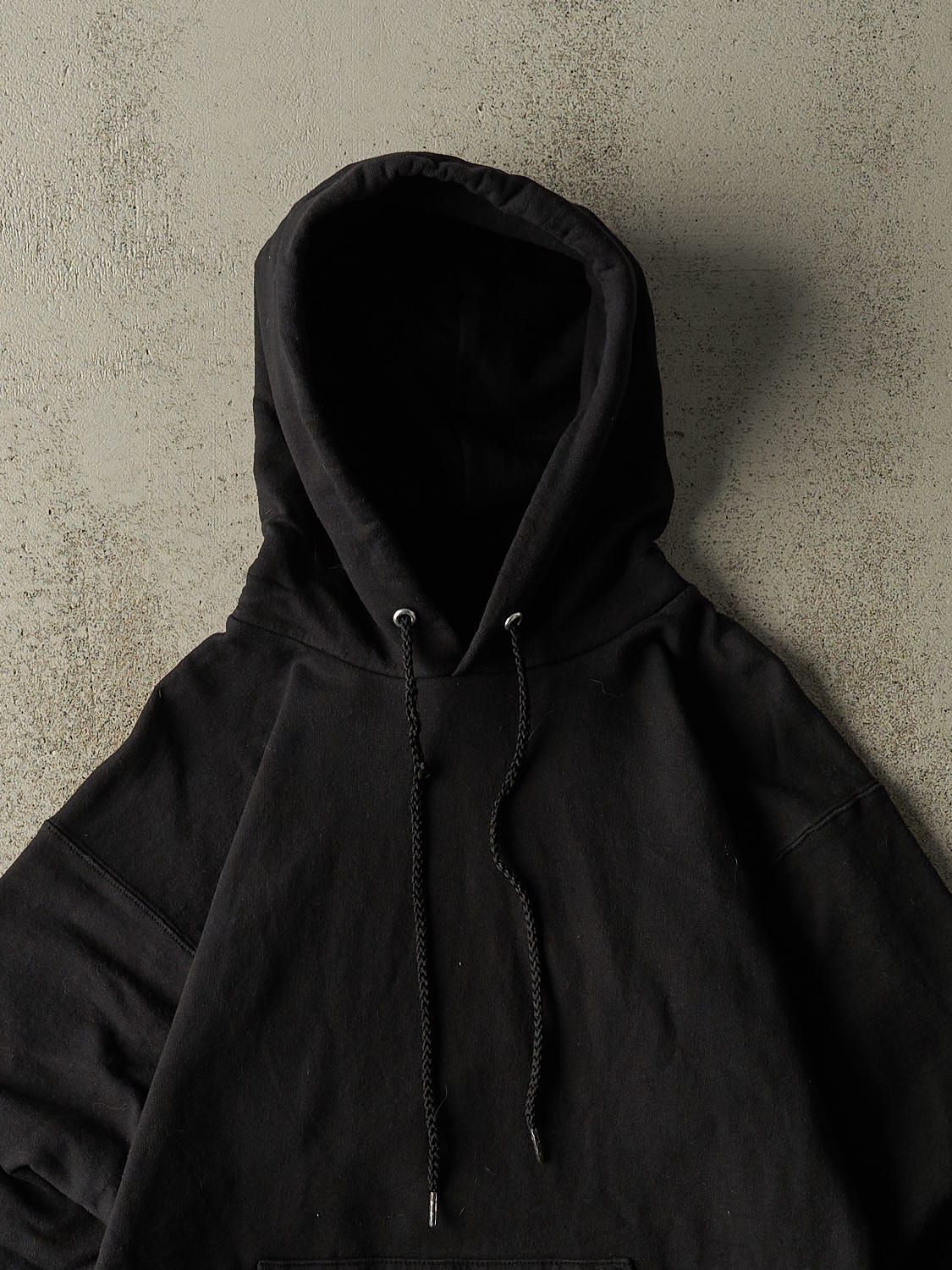 Vintage 90s Black Blank Hoodie (XS/S)