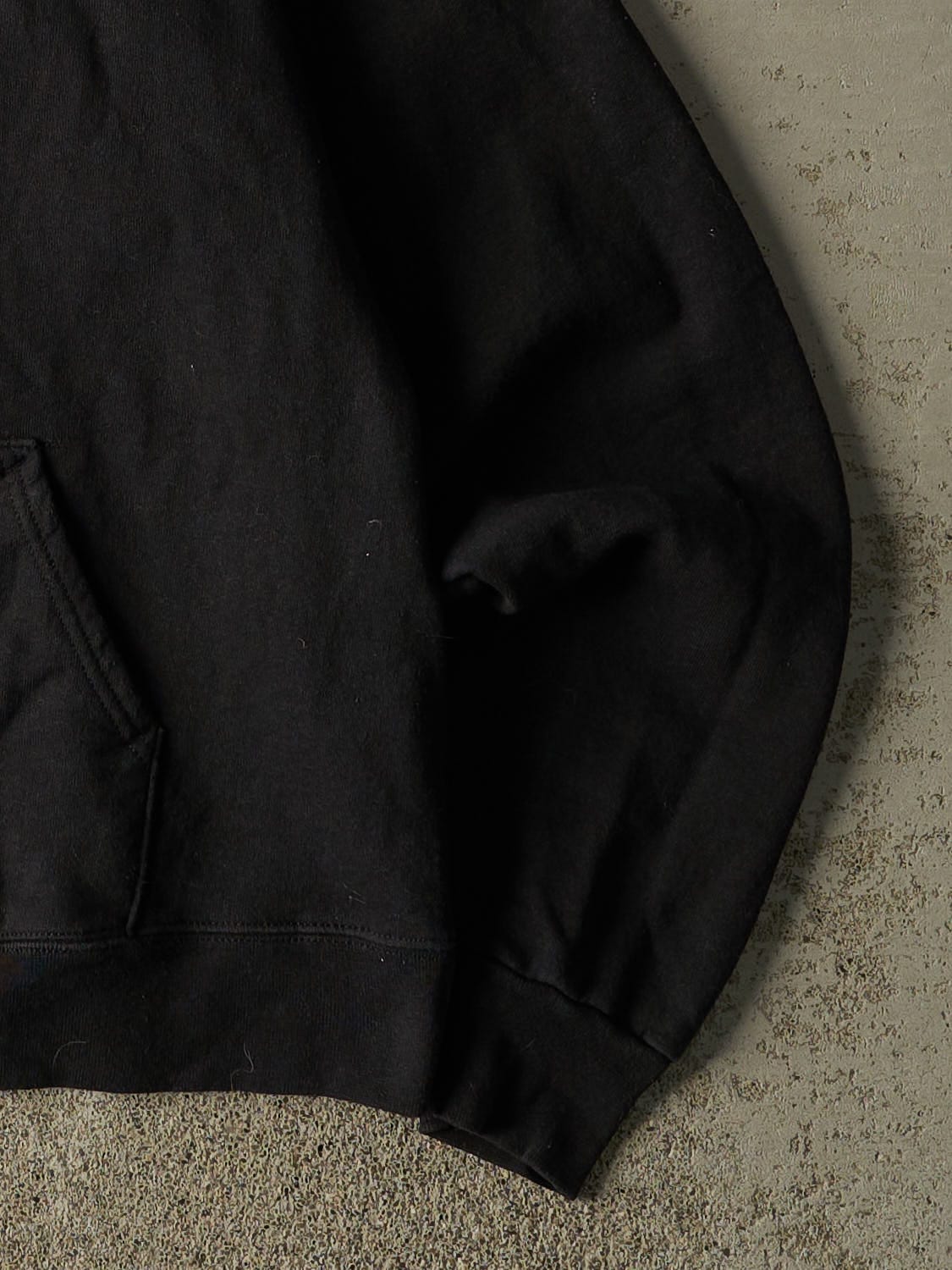 Vintage 90s Black Blank Hoodie (XS/S)