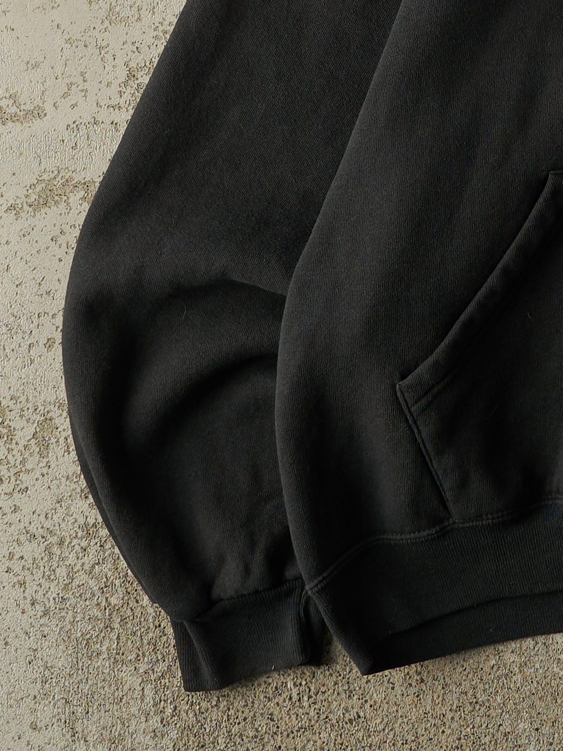 Vintage 90s Faded Black Russell Athletic Gooding Wrestling Hoodie (L/XL)