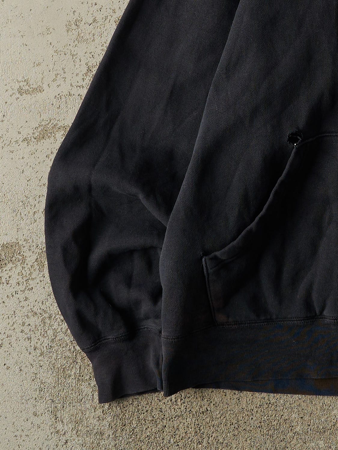 Vintage 90s Faded Black Imagewear Embroidered Hoodie (M)