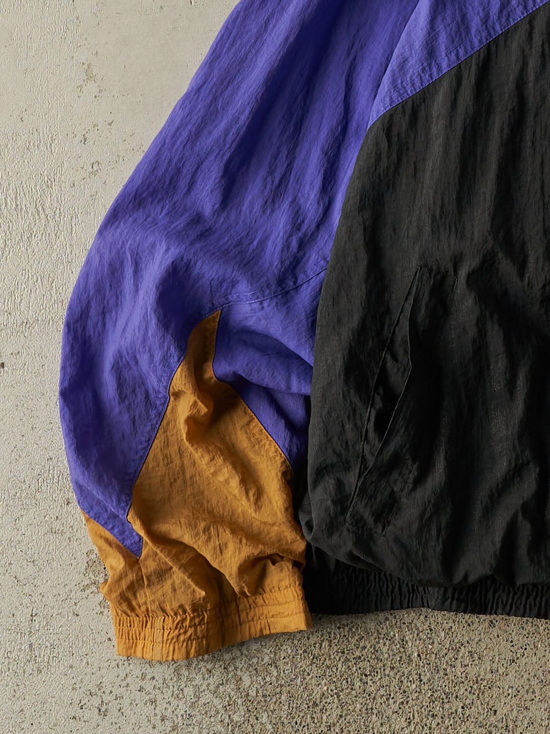 Vintage 90s Purple, Black & Gold Nike Windbreaker Jacket (XL)