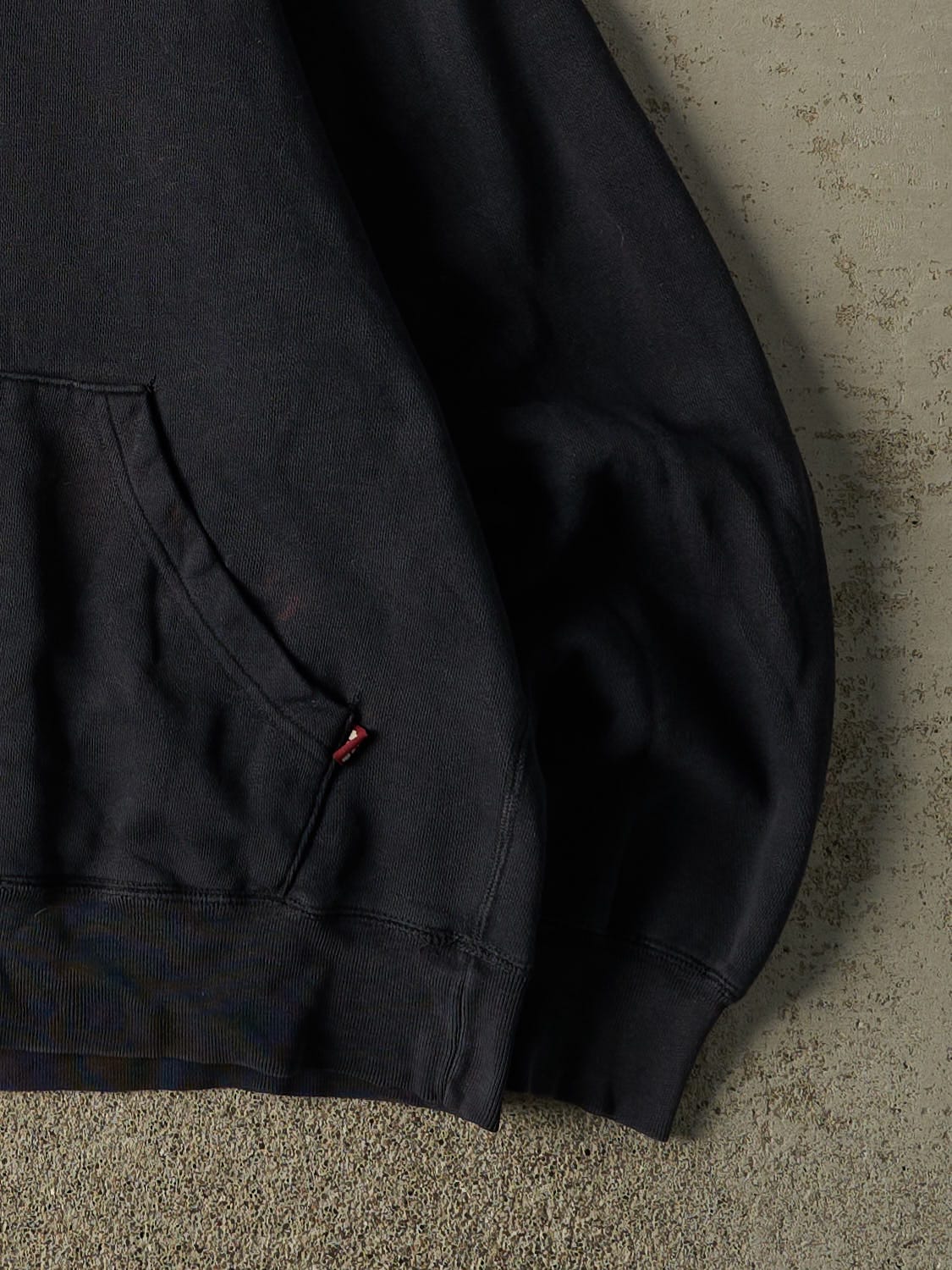 Vintage 90s Faded Black Imagewear Embroidered Hoodie (M)