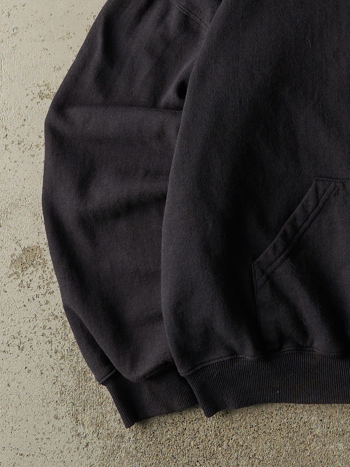 Vintage 90s Faded Black Royal Canadian Navy Embroidered Zip Up Hoodie (XL)