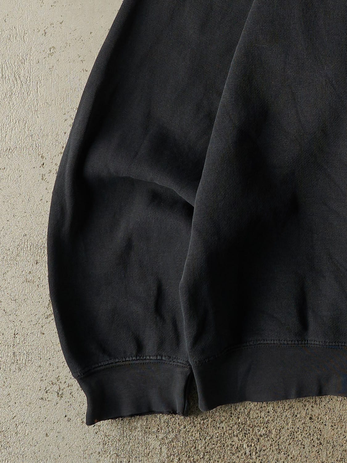 Vintage 90s Faded Black Reebok Embroidered Crewneck (XXL/XXXL)