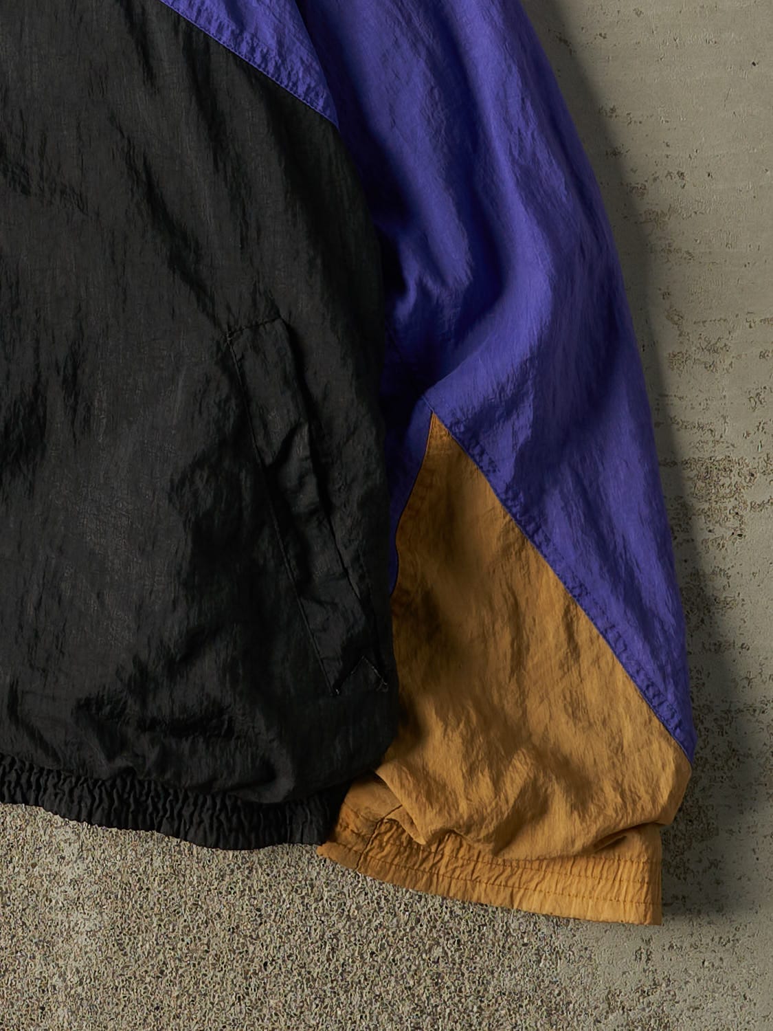 Vintage 90s Purple, Black & Gold Nike Windbreaker Jacket (XL)