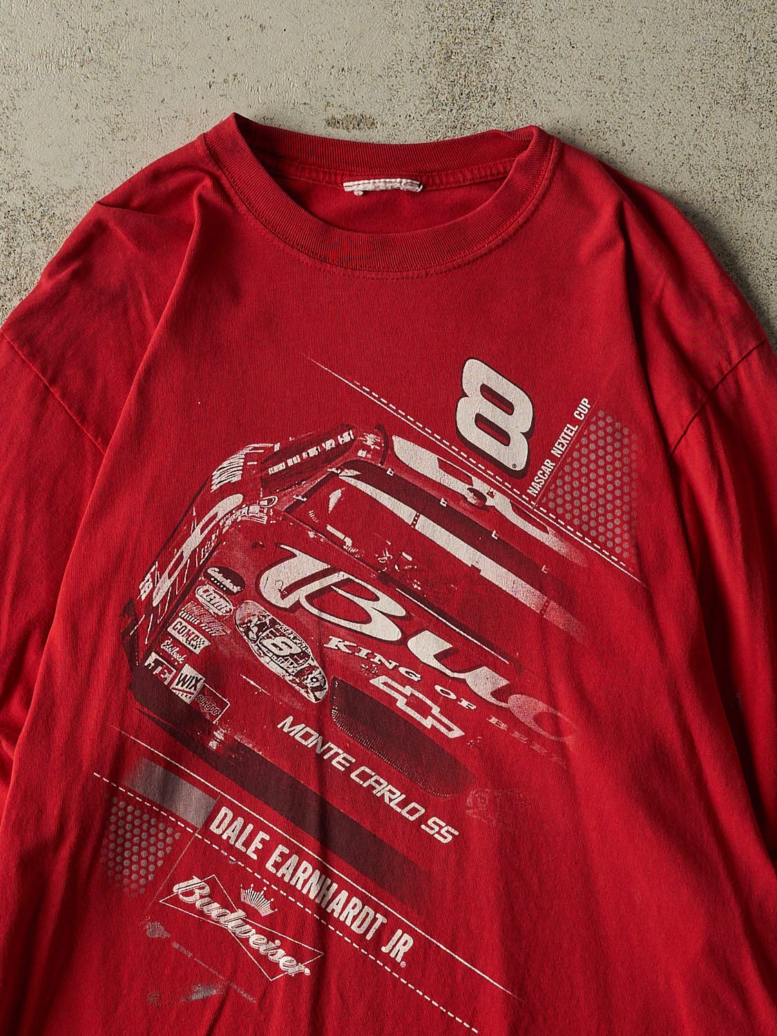 Vintage 06' Red Budweiser Nascar Dale Earnhardt Jr. Long Sleeve (L)