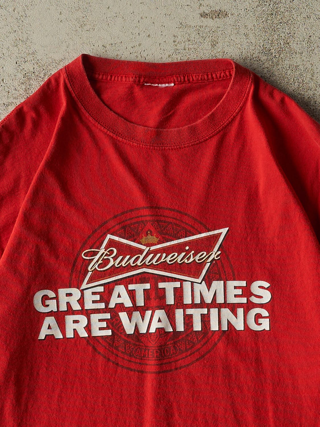 Vintage 14' Red Budweiser Tee (L/XL)