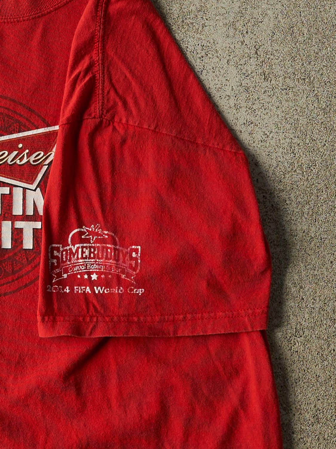 Vintage 14' Red Budweiser Tee (L/XL)