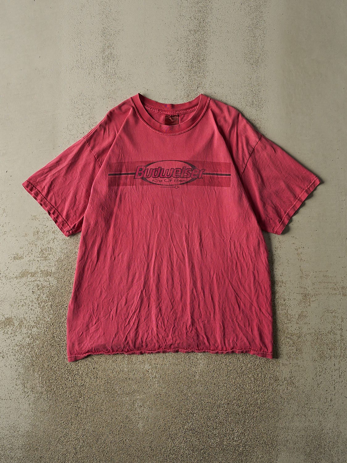 Vintage 90s Faded Red Budweiser Tee (L/XL)