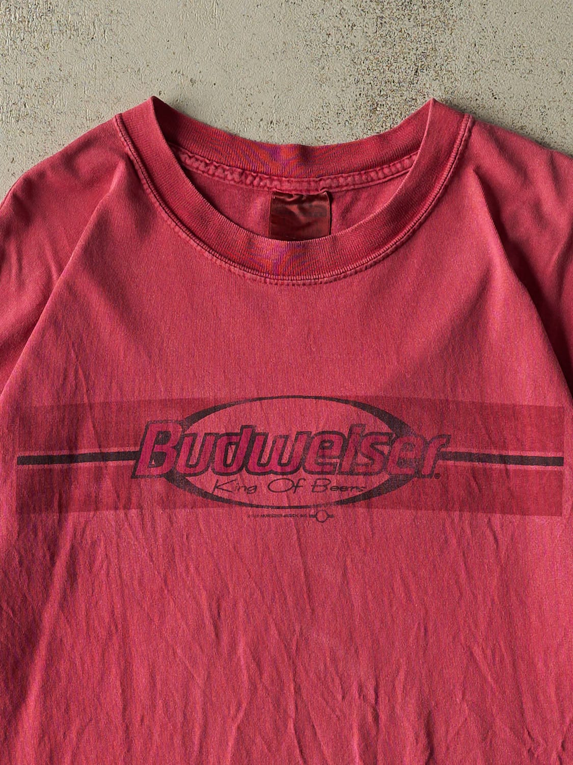Vintage 90s Faded Red Budweiser Tee (L/XL)