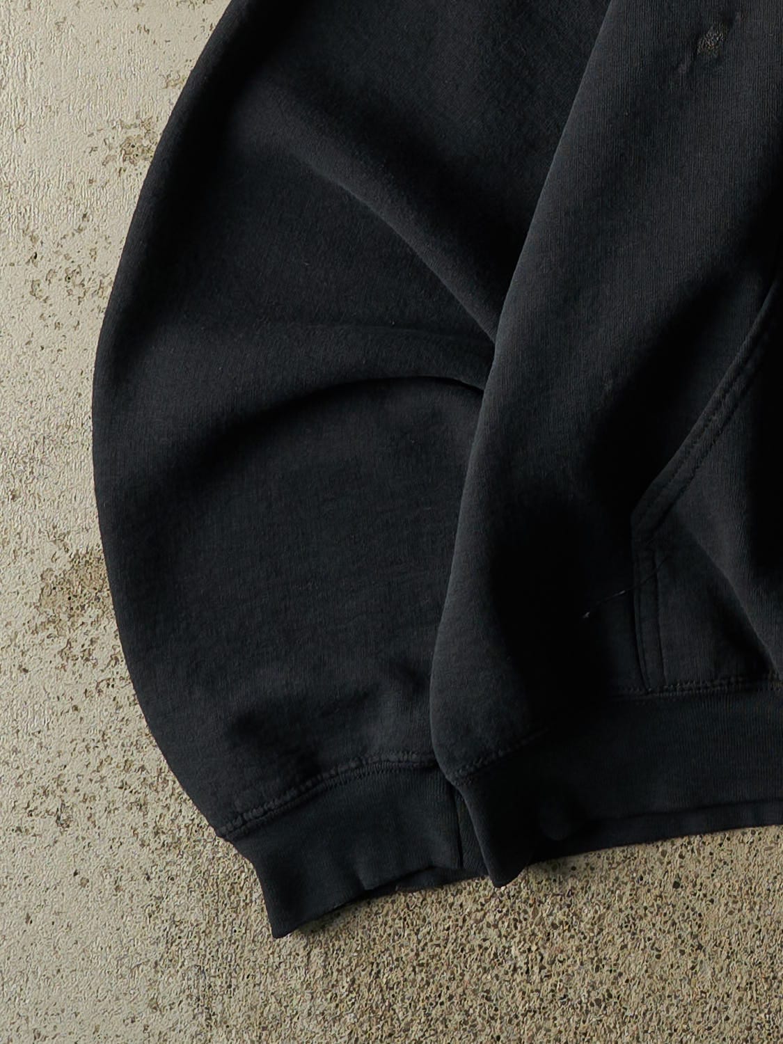 Vintage 90s Faded Black Jack Daniels Embroidered Hoodie (M)
