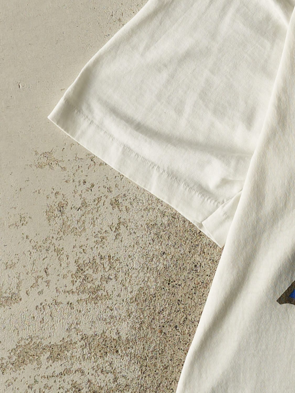 Vintage 80s White Labatt Blue Single Stitch Tee (L)