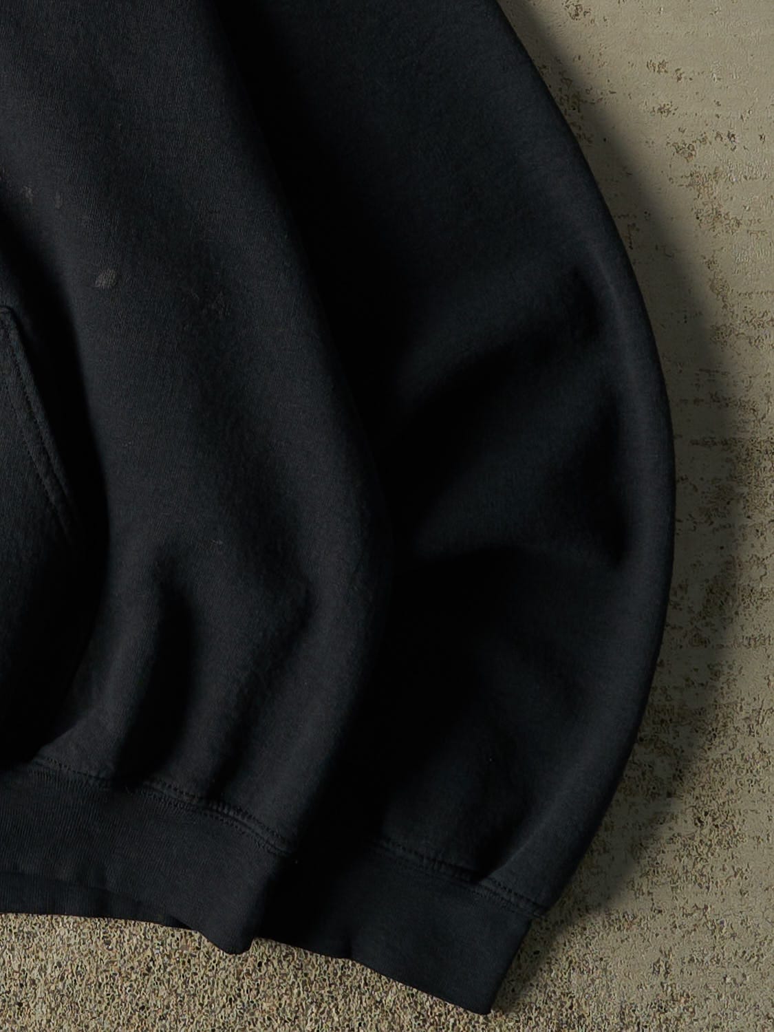 Vintage 90s Faded Black Jack Daniels Embroidered Hoodie (M)