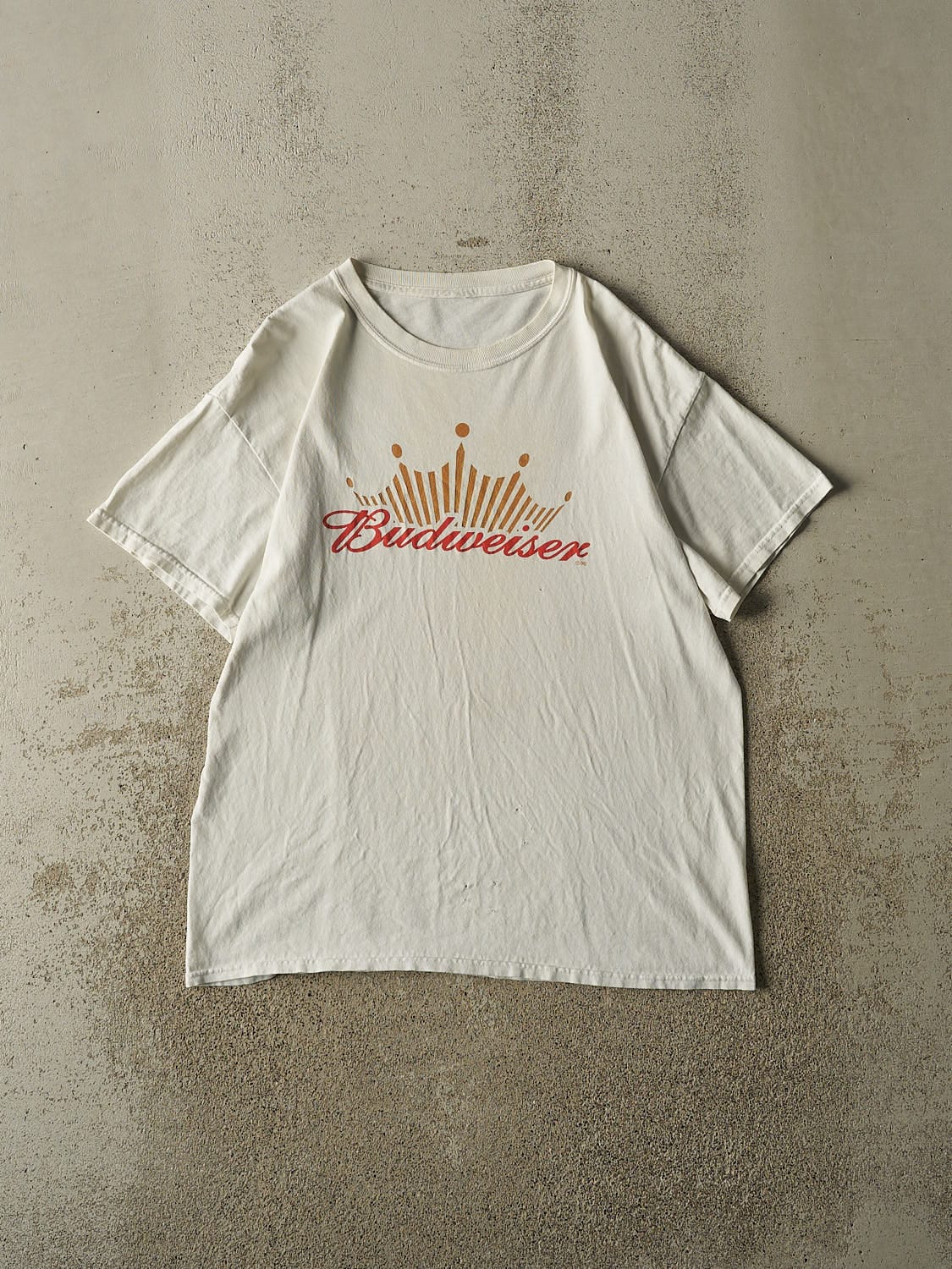 Vintage 90s White Budweiser Tee (L)