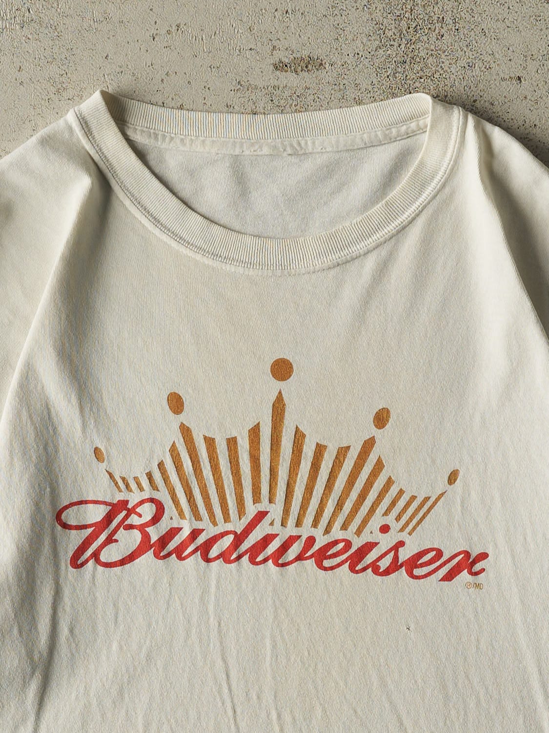 Vintage 90s White Budweiser Tee (L)