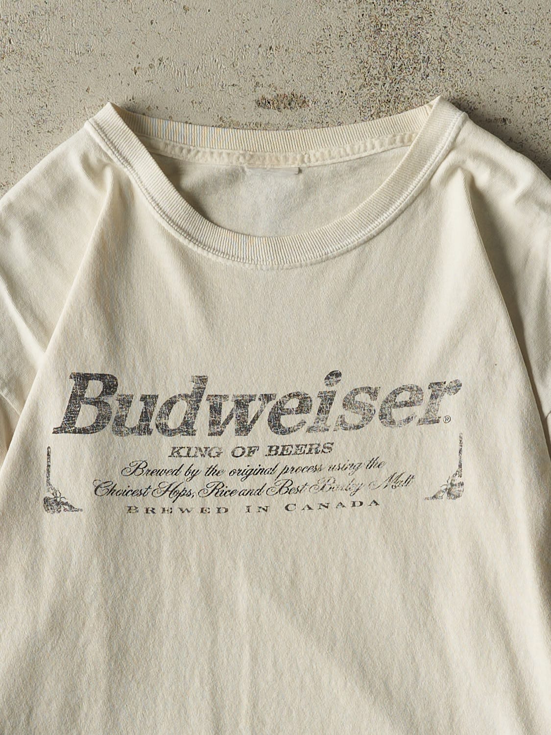 Vintage 90s Beige Budweiser Long Sleeve (M/L)
