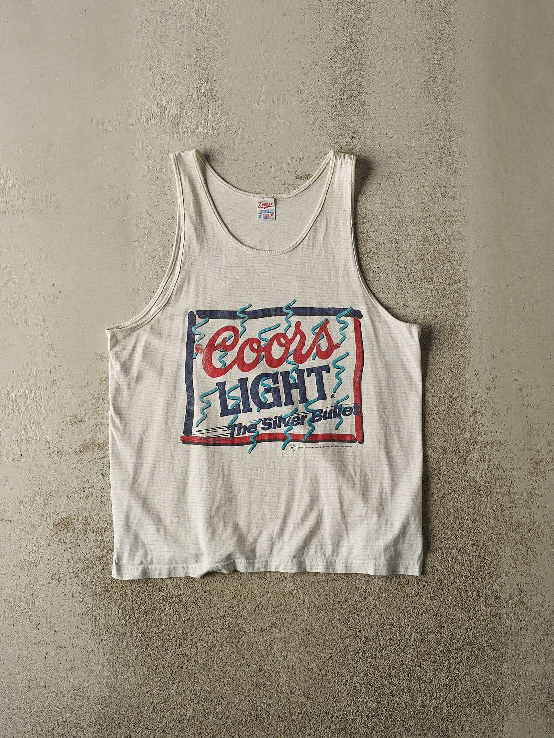 Vintage 94' Heather Grey Coors Light Tank (L/XL)