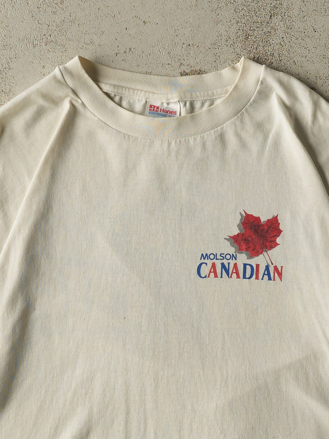 Vintage 97' Beige Molson Canadian x CFL Grey Cup Single Stitch Tee (XL)