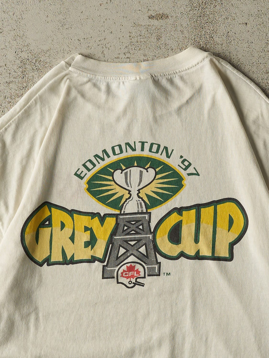 Vintage 97' Beige Molson Canadian x CFL Grey Cup Single Stitch Tee (XL)