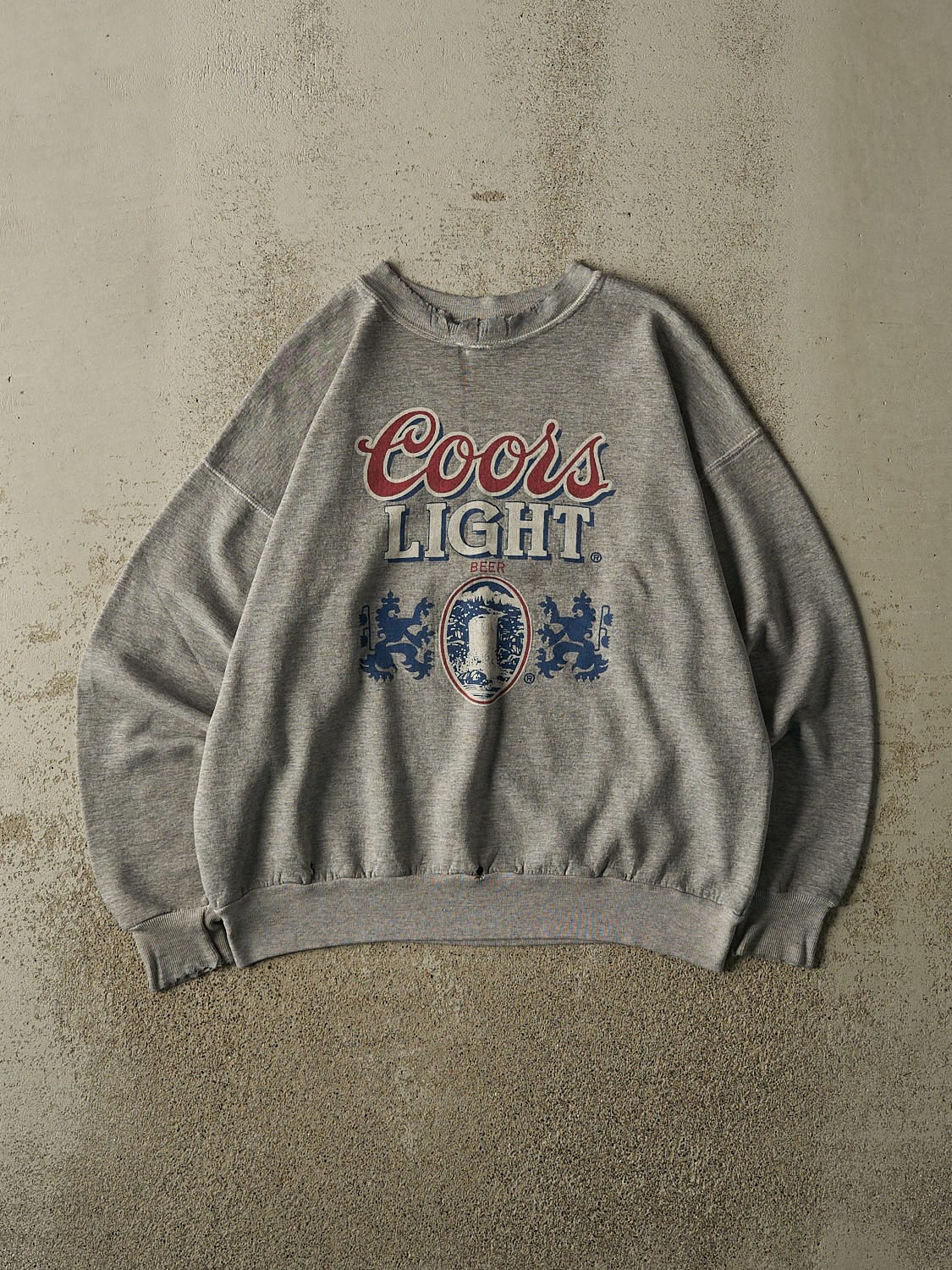 Vintage 90s Grey Coors Light Crewneck (M/L)