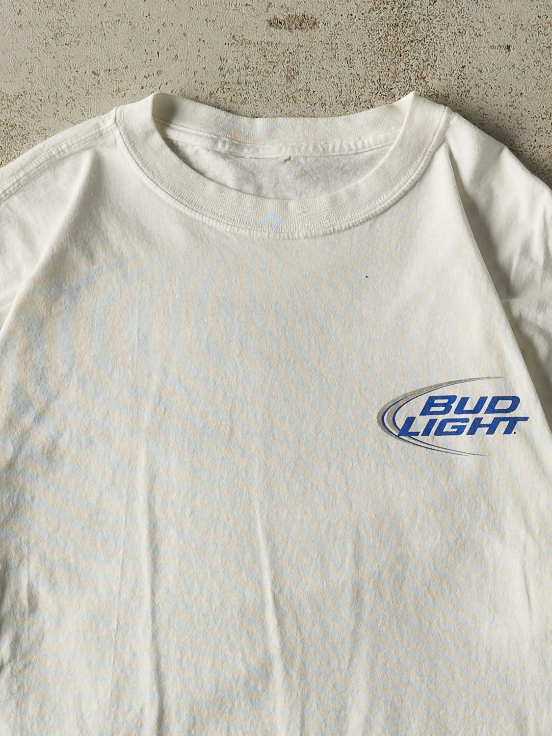 Vintage Y2K White Bud Light Tee (L)