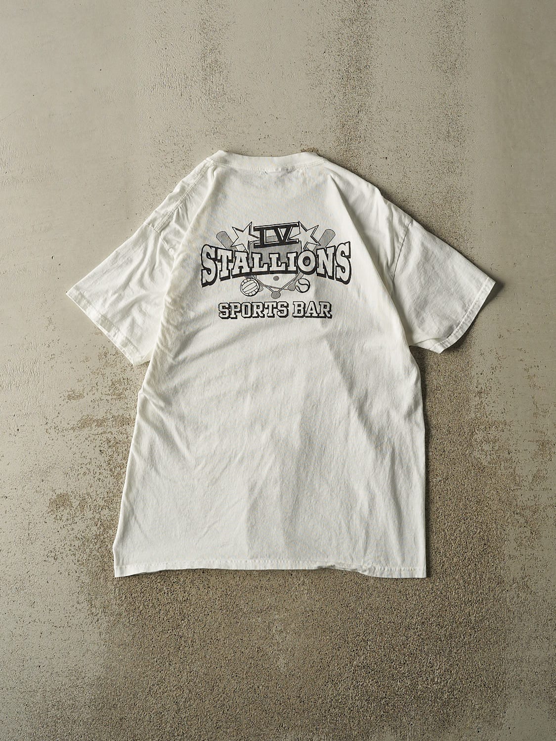 Vintage Y2K White Bud Light Tee (L)