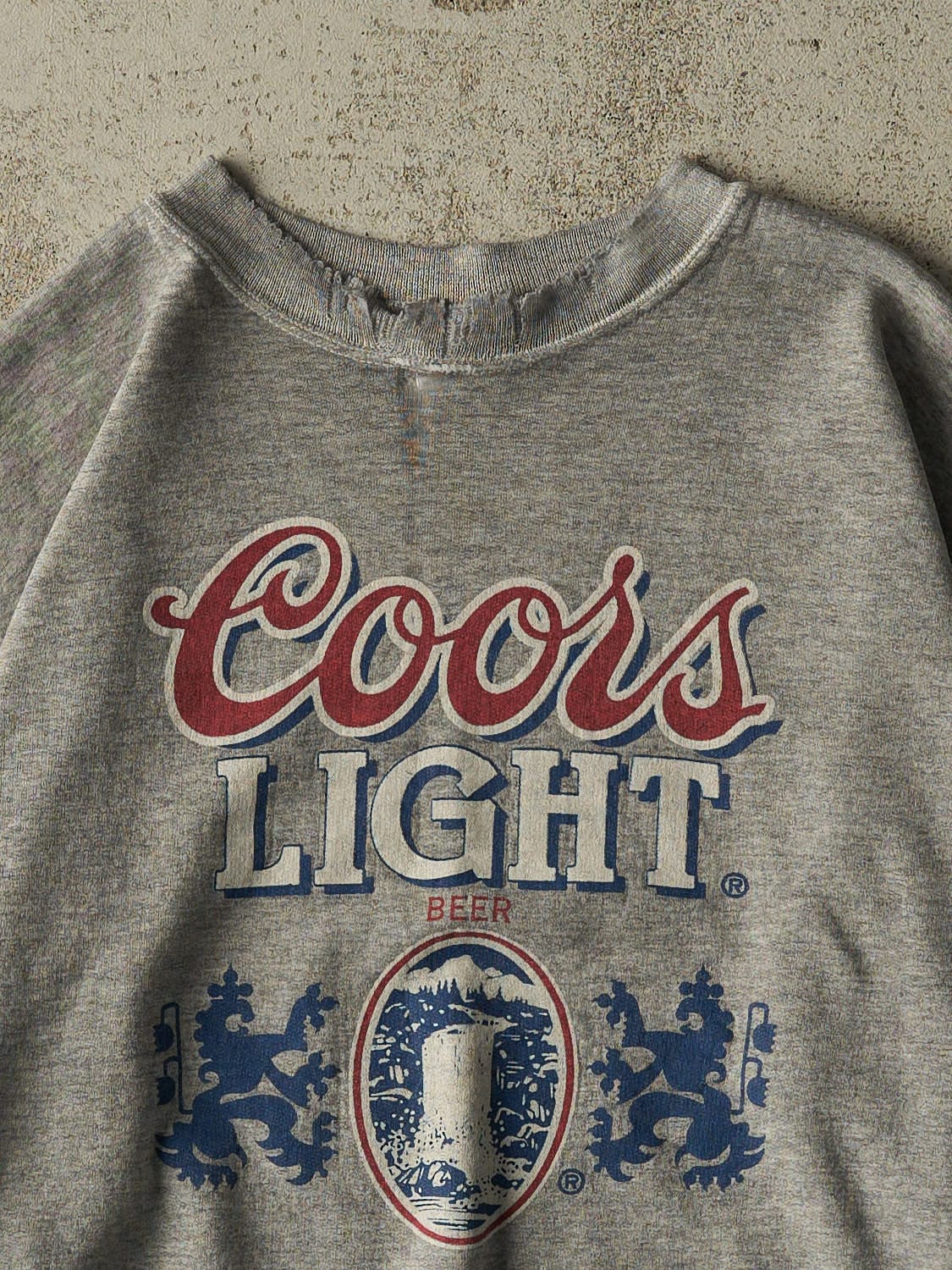 Vintage 90s Grey Coors Light Crewneck (M/L)