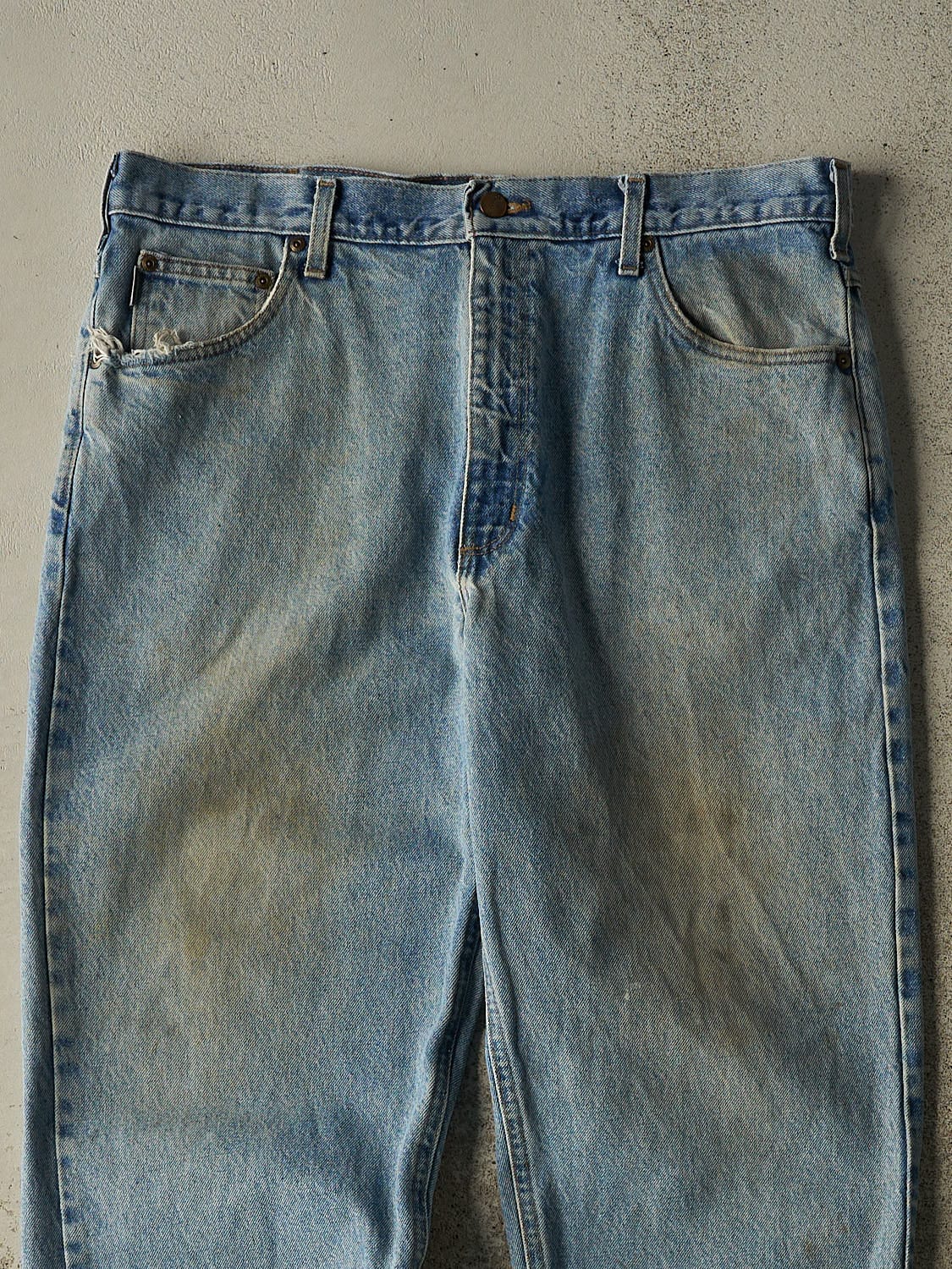 Vintage 90s Light Wash Carhartt Jeans (37x31)