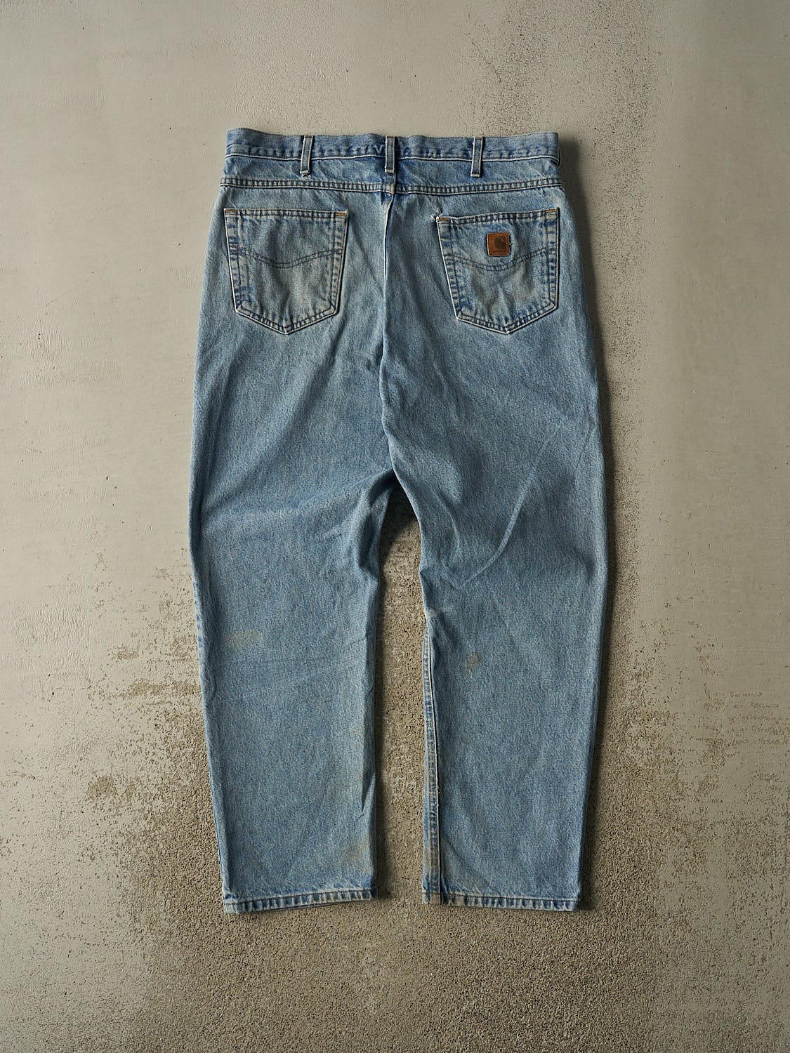 Vintage 90s Light Wash Carhartt Jeans (37x31)