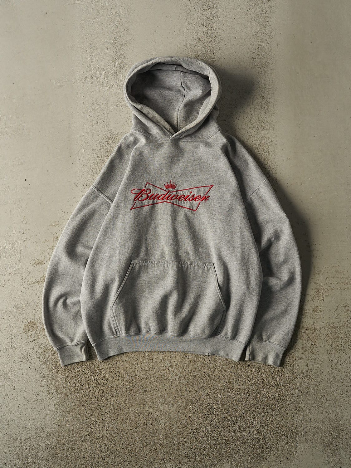 Vintage Y2K Grey Budweiser Super Bowl XLII Hoodie (L)