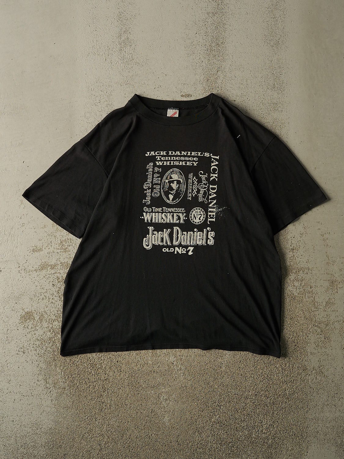 Vintage 80s Black Jack Daniels Single Stitch Tee (XL)