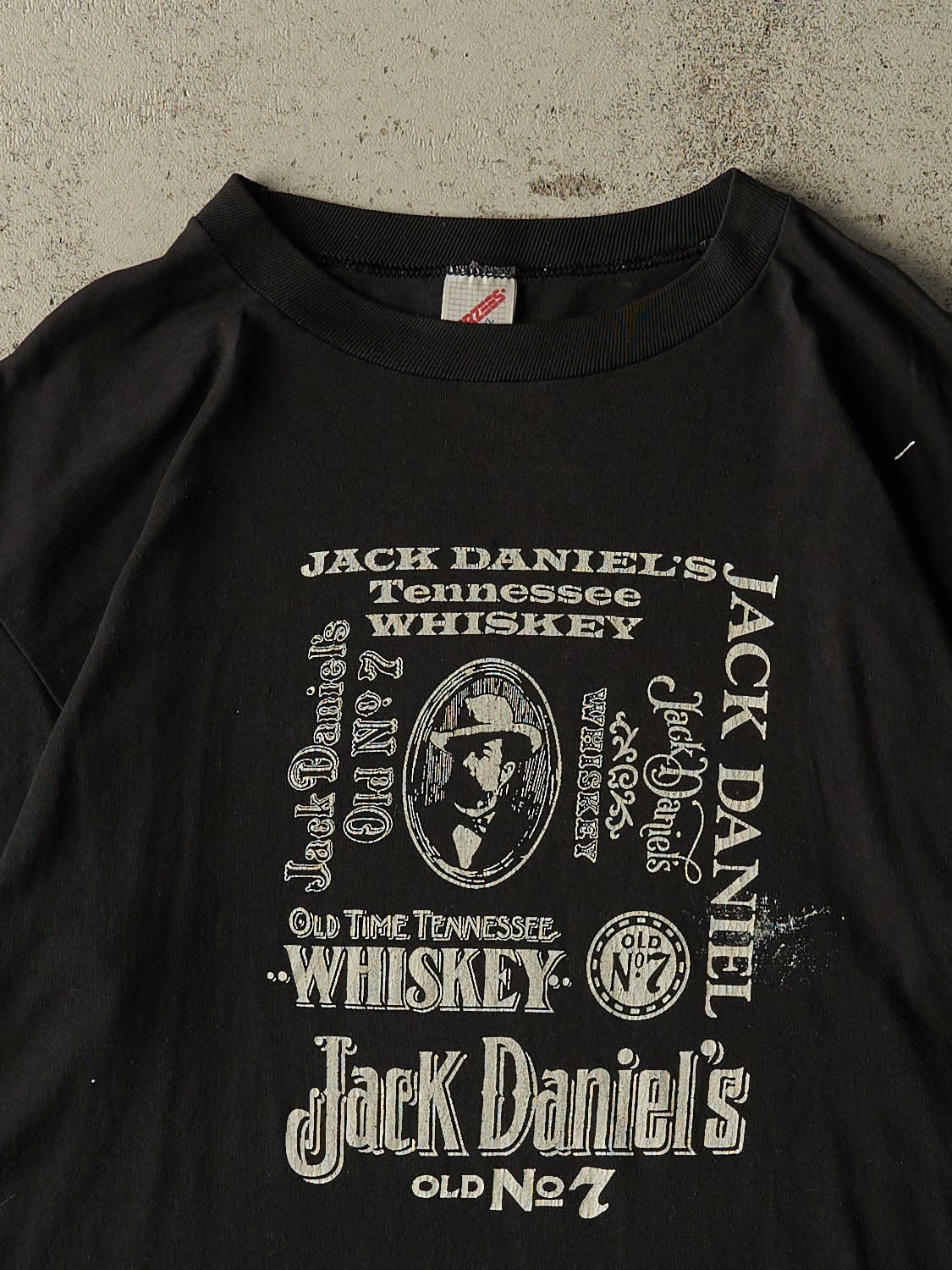 Vintage 80s Black Jack Daniels Single Stitch Tee (XL)